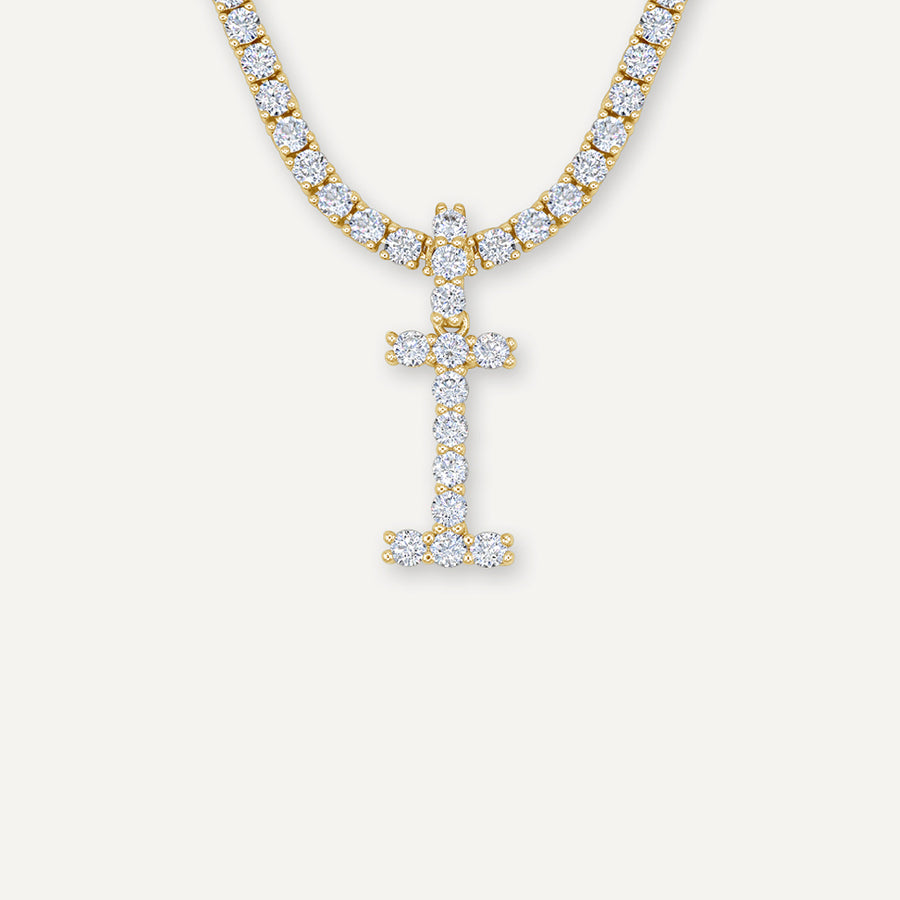 Diamond Initial Necklace