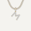 Load image into Gallery viewer, Diamond Initial Necklace