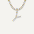 Load image into Gallery viewer, Diamond Initial Necklace