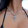 Load image into Gallery viewer, Diamond Cross Necklace