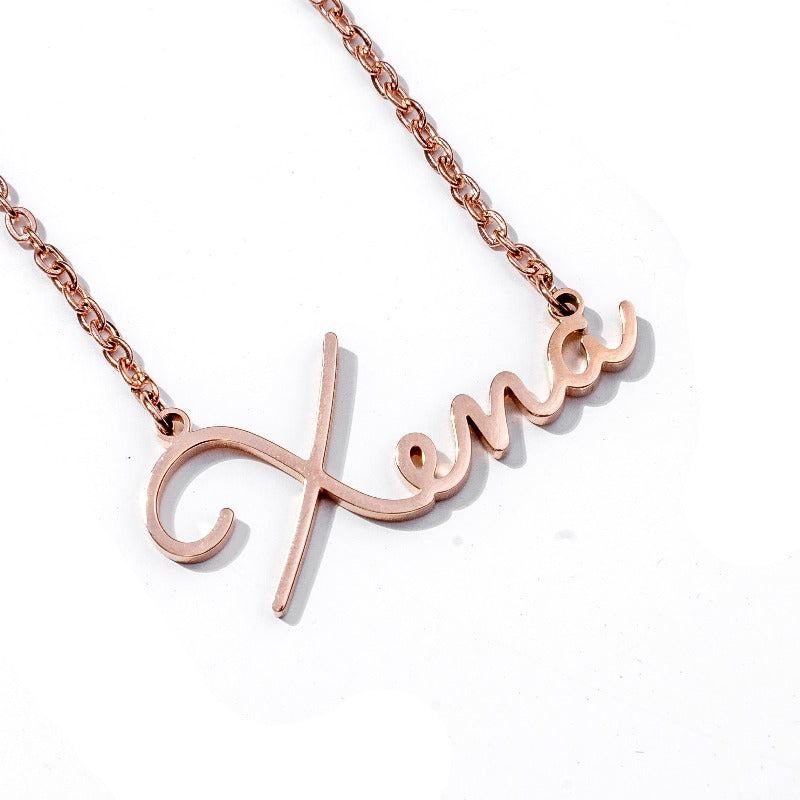 Personalized Custom Cursive Name Necklace