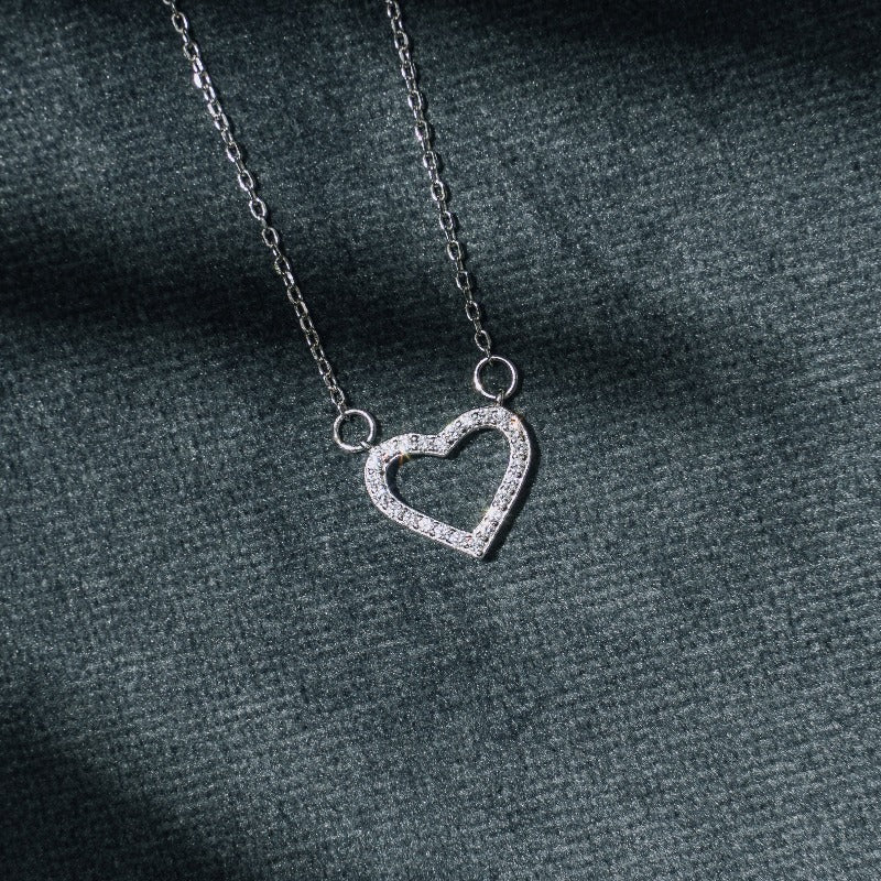 Mini Heart Pendant in Sterling Silver