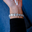 Load image into Gallery viewer, Clustered Heart Tennis Bracelet
