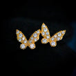 Load image into Gallery viewer, Diamond Butterfly Earrings
